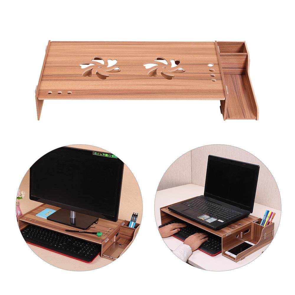 Wood Monitor Stand with Keyboard Storage - Tbd049404601C 12