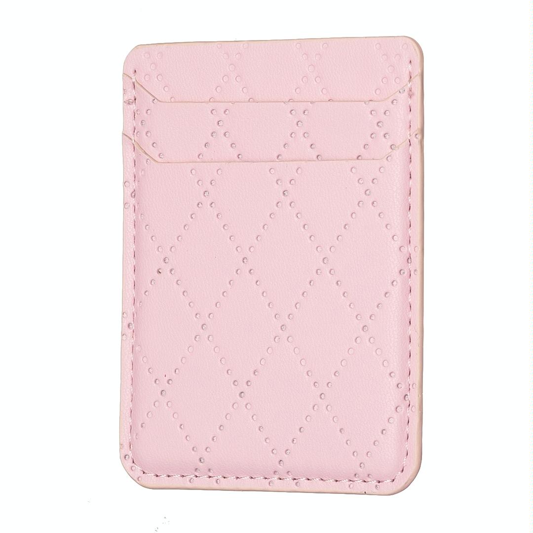 Diamond Lattice Card Bag Sticker For Mobile Phones - Black 13
