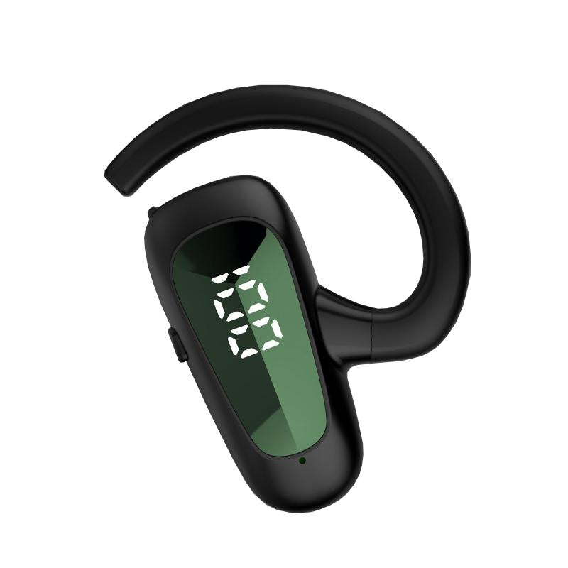 Digital Display Bluetooth Earphones - Bone Conduction Stereo - Green 8