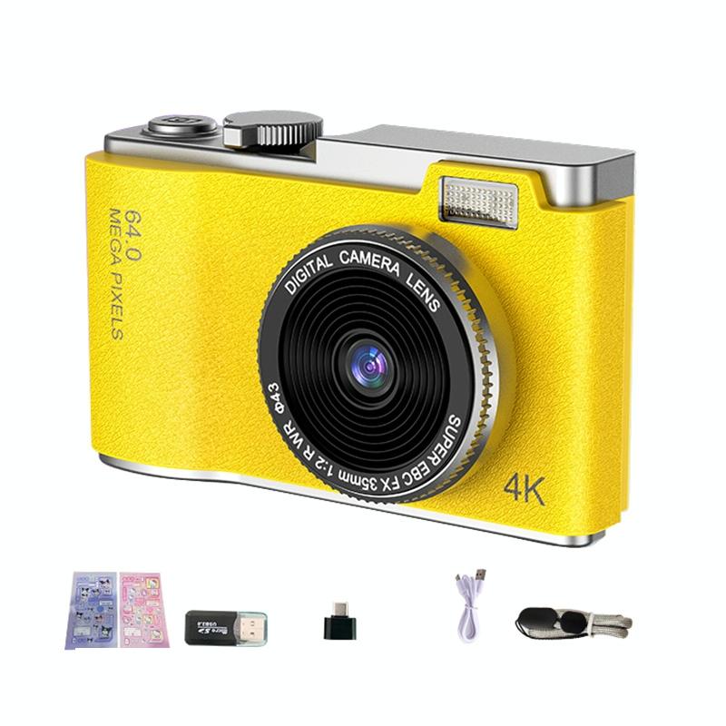 Retro Kids Camera With Dual-Lens 4K Hd Ccd - 2.4 Inch - Purple 11