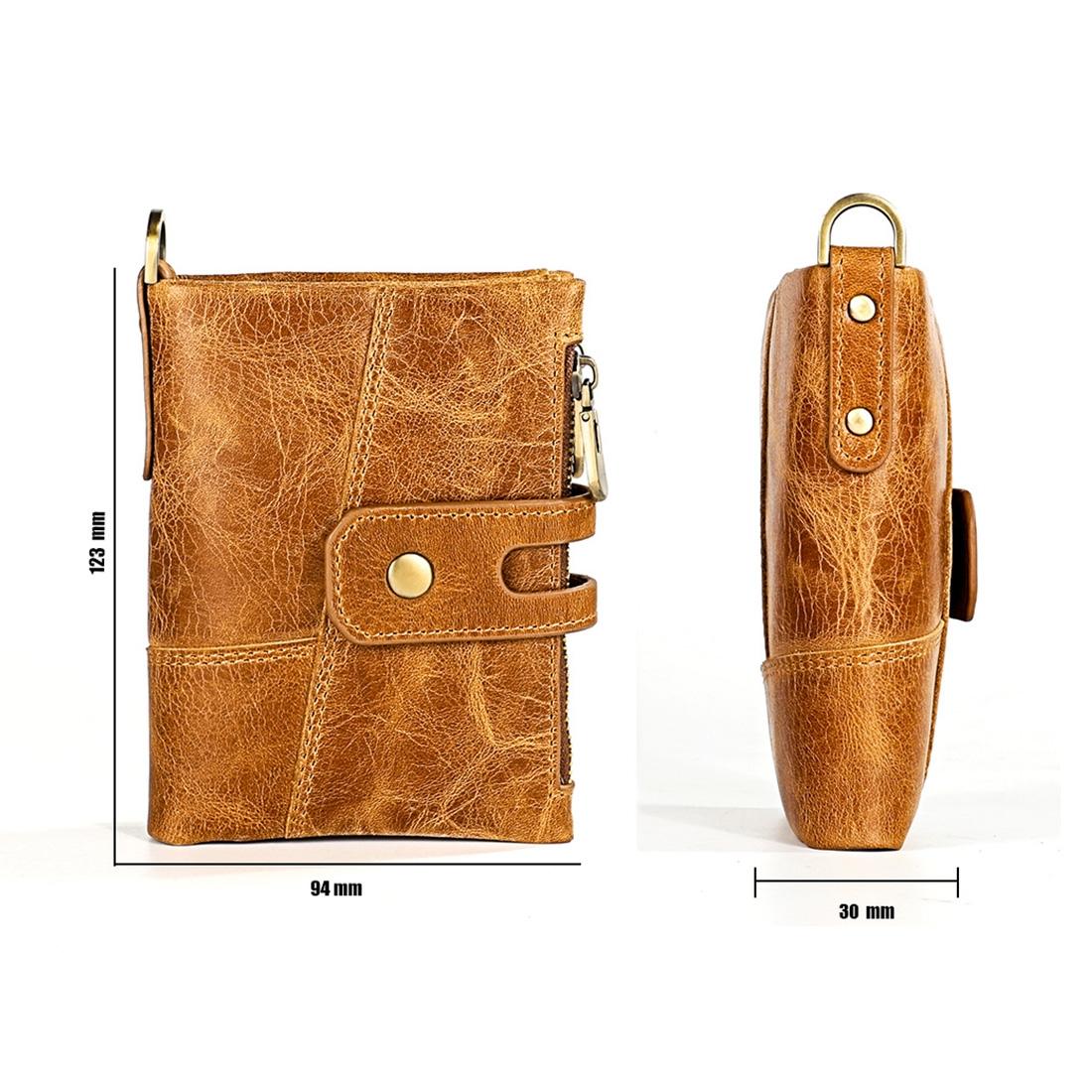 Men Rfid Leather Wallet with Card Slots - Red 3