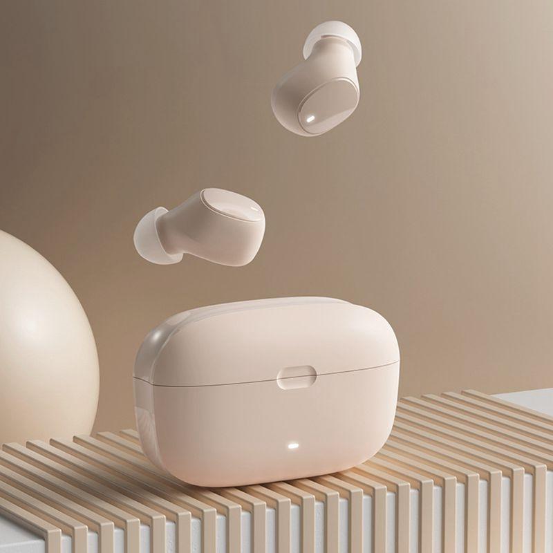 Wireless Earphones with Ai Noise Cancelling Mic and Bluetooth 5.3 - Skin Colour 4