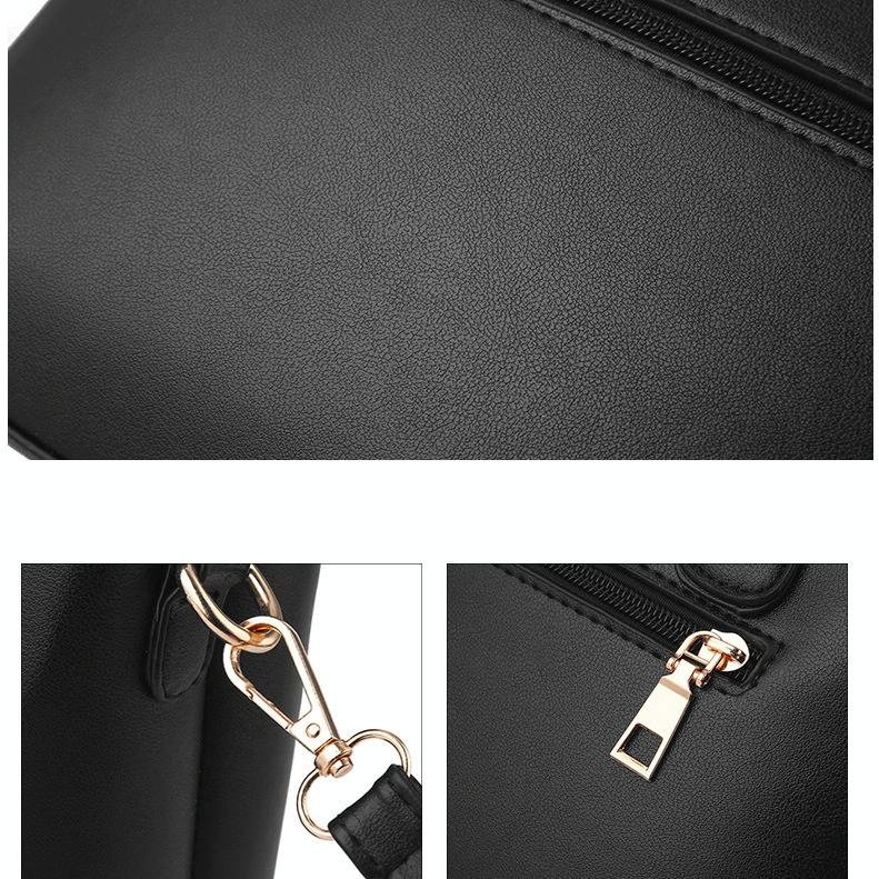 Women 2-in-1 Casual Messenger Bag - Large Capacity - Black 6