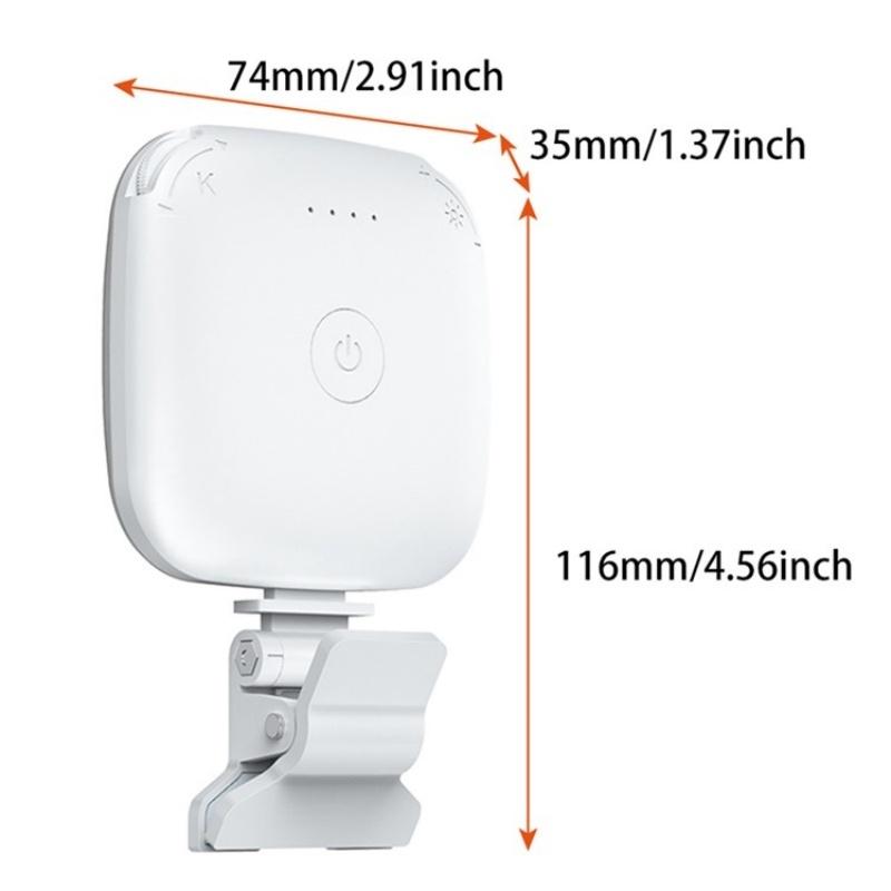 Portable Mini Clip-on Led Fill Light for Video Conferencing and Live Streaming - Purple