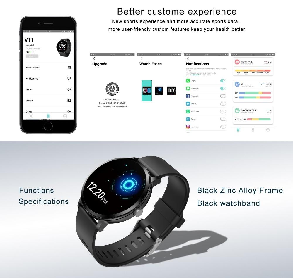 Real-Time Heart Rate Blood Pressure Monitor Multi-Sport Mode Breathing Light Smart Watch For Android Ios Phone Pink Silicone 12