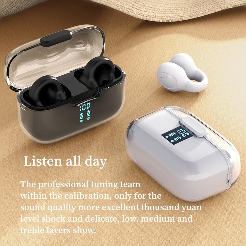 Wireless Bone Conduction Earbuds with Noise Reduction - Pink 3