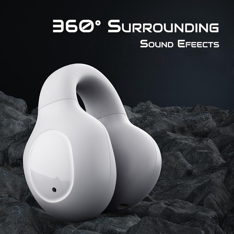 Wireless Bone Conduction Earbuds with Noise Reduction - Pink 6