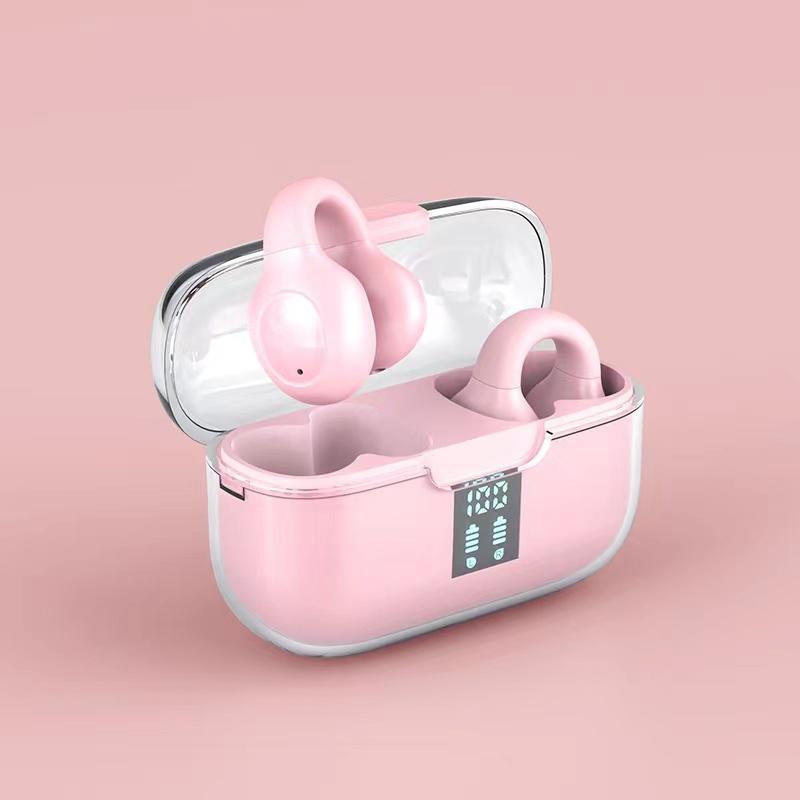 Wireless Bone Conduction Earbuds with Noise Reduction - Pink 12