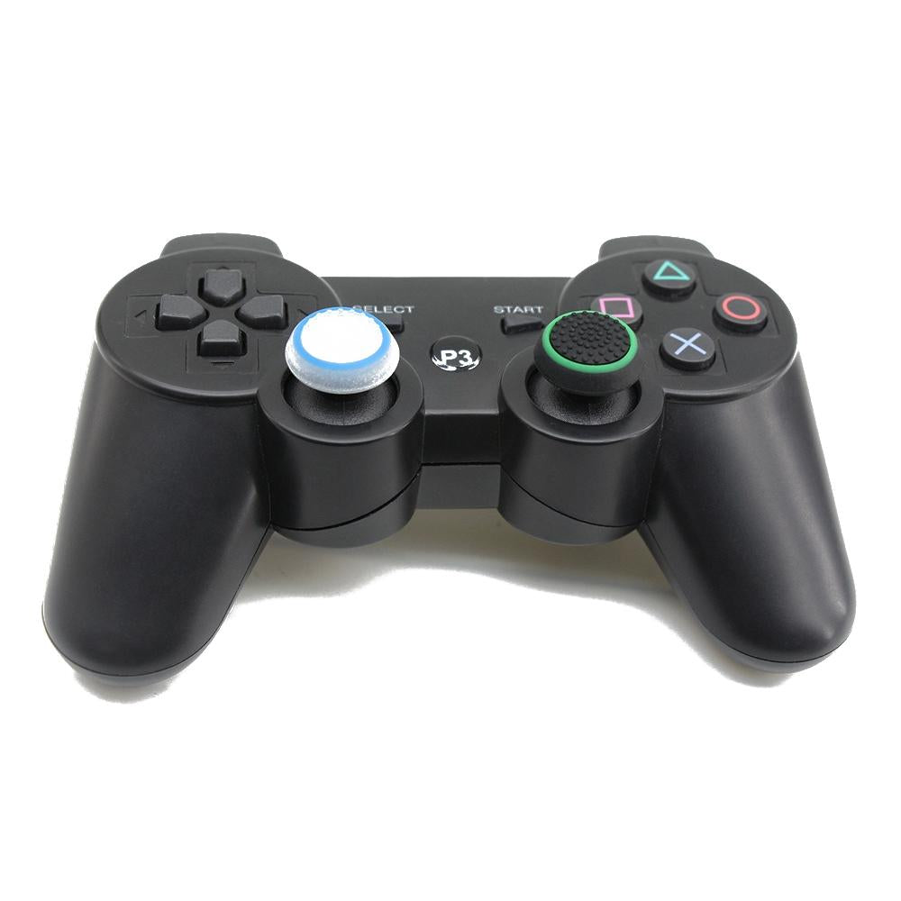 10-piece Luminous Gamepad Button Caps for Ps5 / Ps4 / Ps3 / Xbox one / 360 / Pro / Series x / s - Transparent Black Circle 6