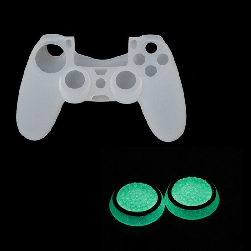 10-piece Luminous Gamepad Button Caps for Ps5 / Ps4 / Ps3 / Xbox one / 360 / Pro / Series x / s - Transparent Black Circle 7