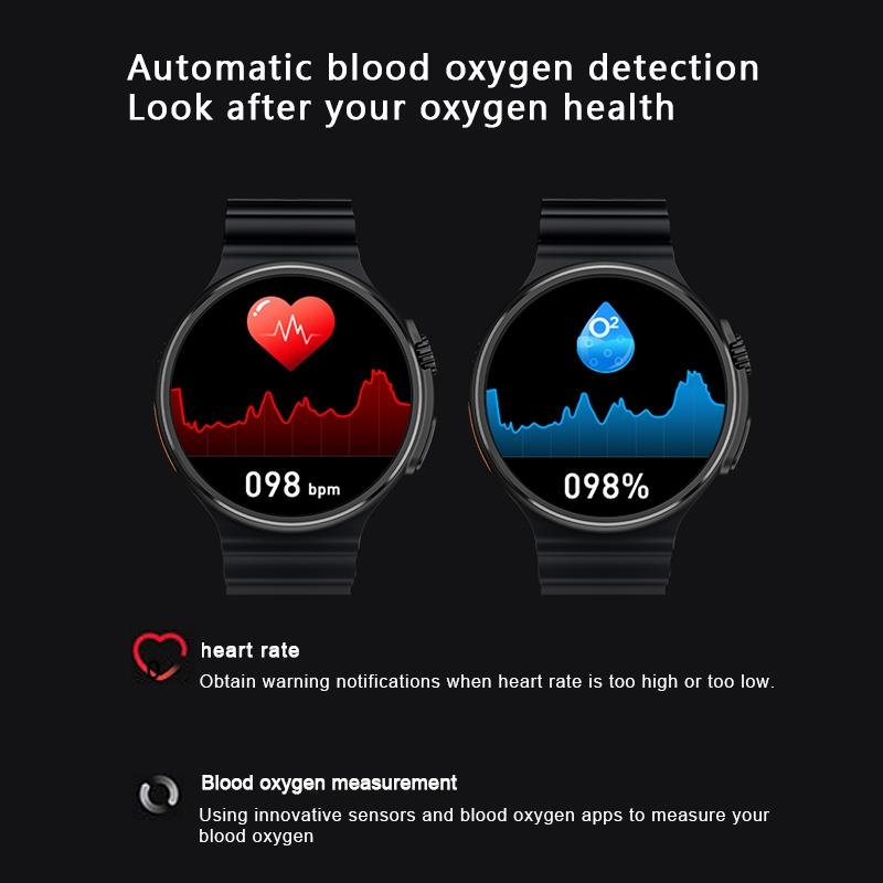 1.6 Inch Tft Round Screen Smart Watch Supports Voice Calls / Blood Oxygen Monitoring - Grey 6