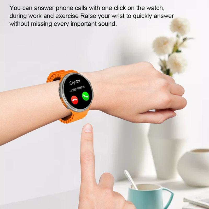 1.6 Inch Tft Round Screen Smart Watch Supports Voice Calls / Blood Oxygen Monitoring - Grey 12