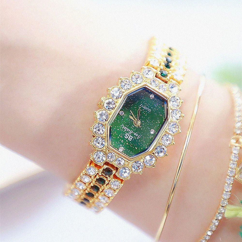 Sparkling Full Diamond Women Watch - Niche Glitter - Rose Coffee 7