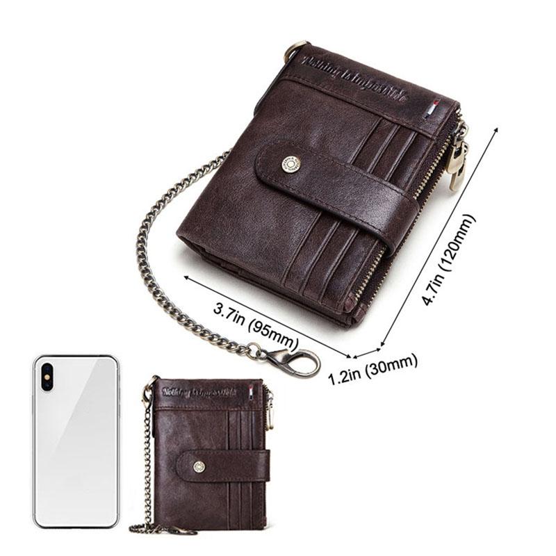 Men Leather Rfid Wallet - Secure & Stylish - Brown 4