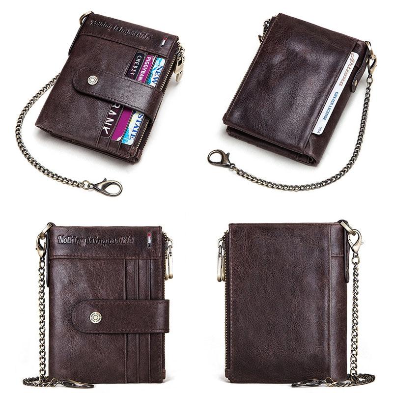 Men Leather Rfid Wallet - Secure & Stylish - Brown 6