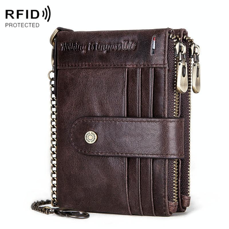 Men Leather Rfid Wallet - Secure & Stylish - Brown 11