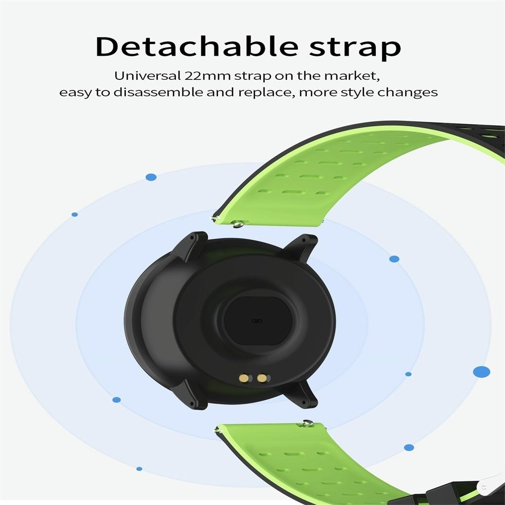Smart Watch With Call Reminder And Health Monitoring - Green 5