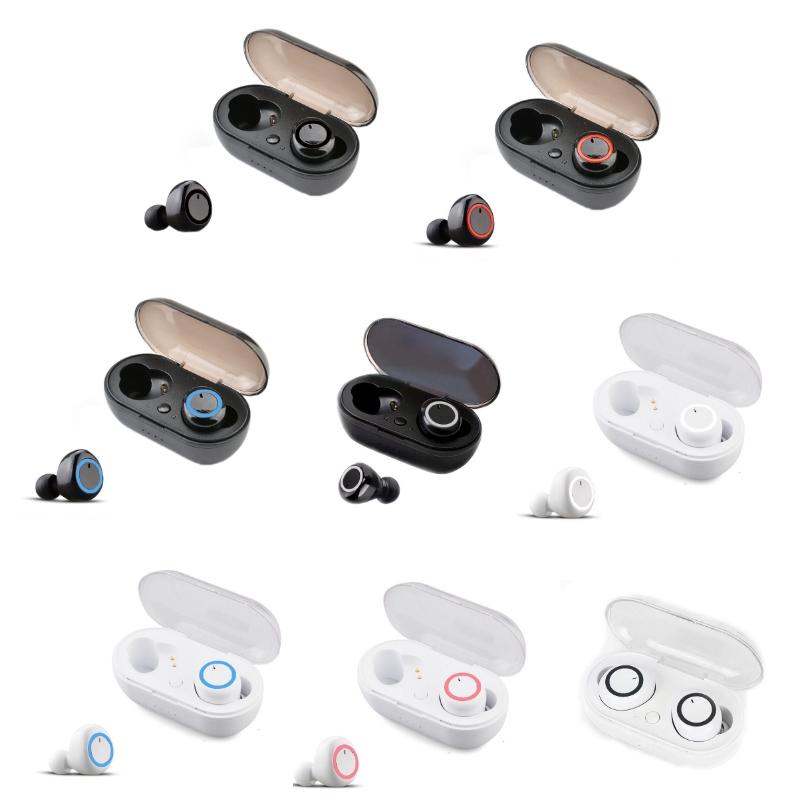 Wireless Tws Bluetooth Headphones with Touch Control - Black / Blue 3