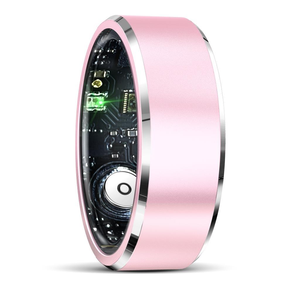 Smart Ring For Health Monitoring & Multiple Sports - R5 Size 9 - Pink 9