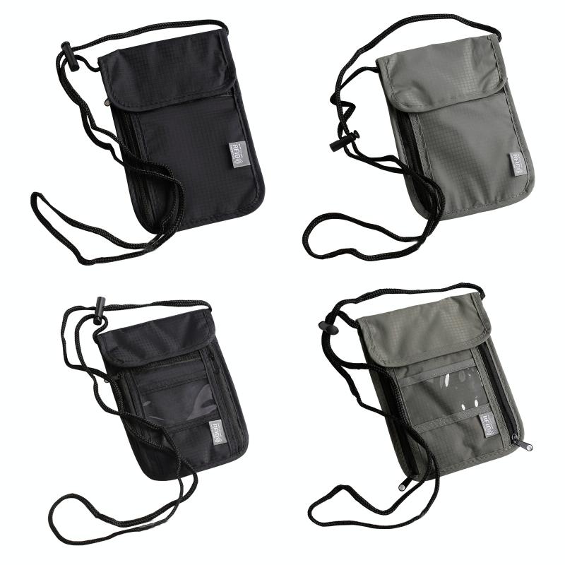Secure Hanging Neck Bag for Travel Documents - Rfid Blocking - Upgrade Black 3