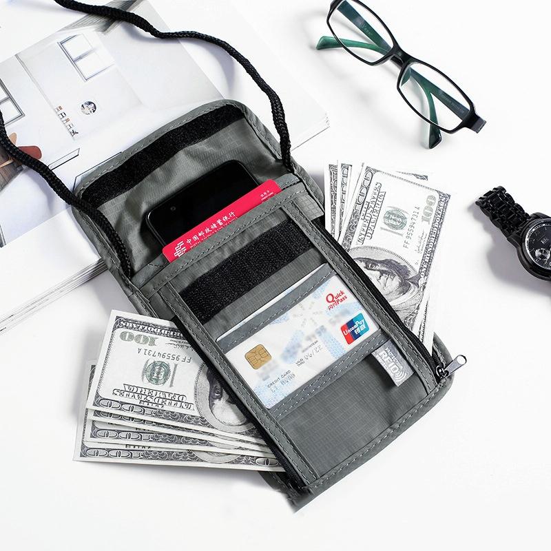 Secure Hanging Neck Bag for Travel Documents - Rfid Blocking - Upgrade Black 7