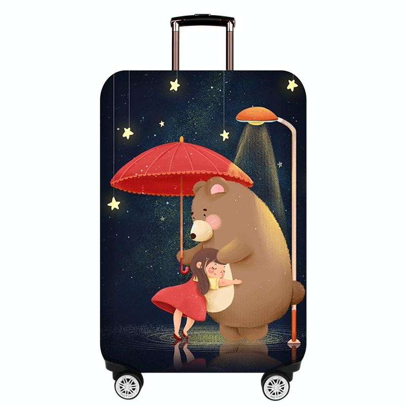 Protective Cover for Durable Luggage - Elastic Dustproof - Small Size - Mushroom Rabbit 10