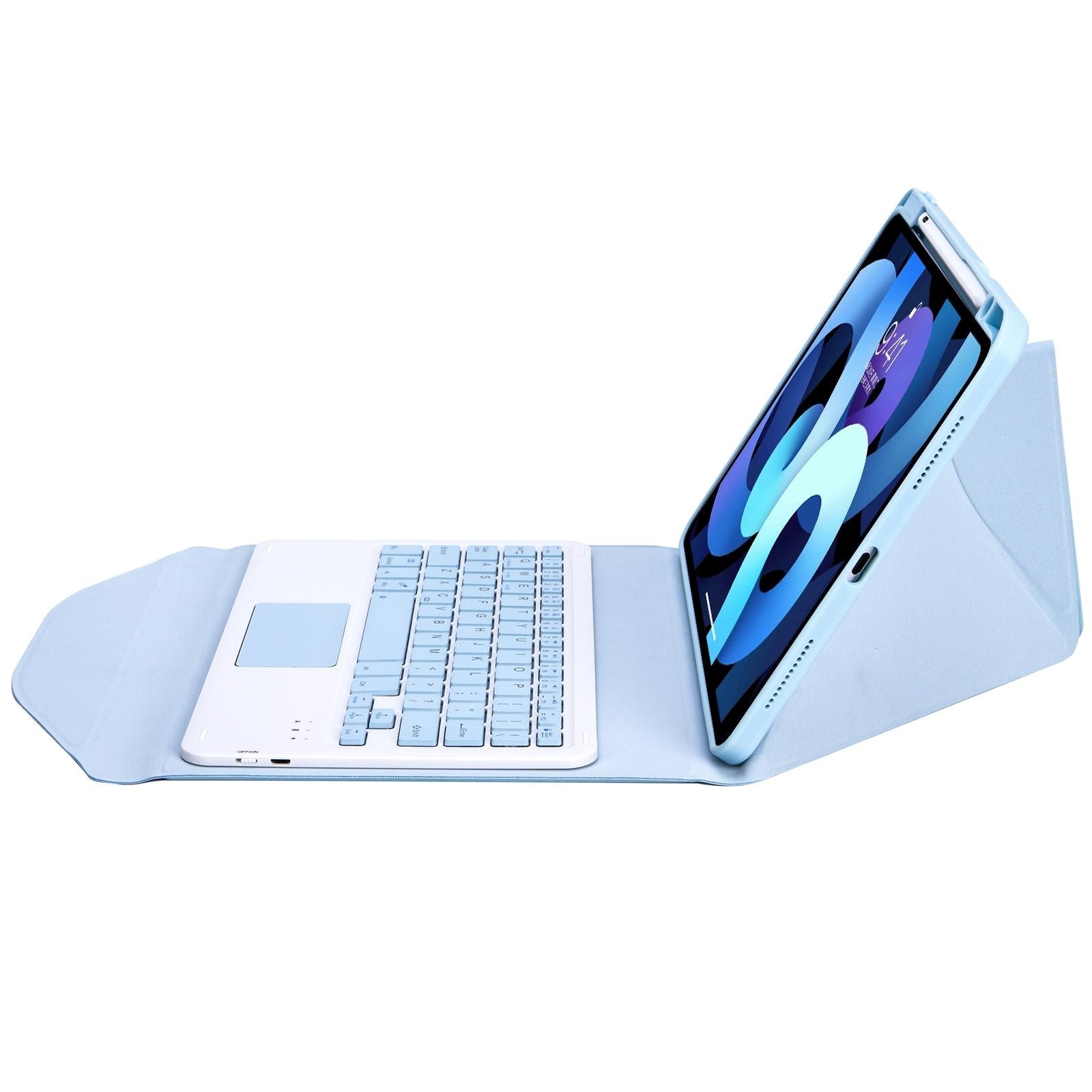 Bluetooth Keyboard Leather Case For Ipad Pro 11 With Pen Slot And Touchpad - Green 5