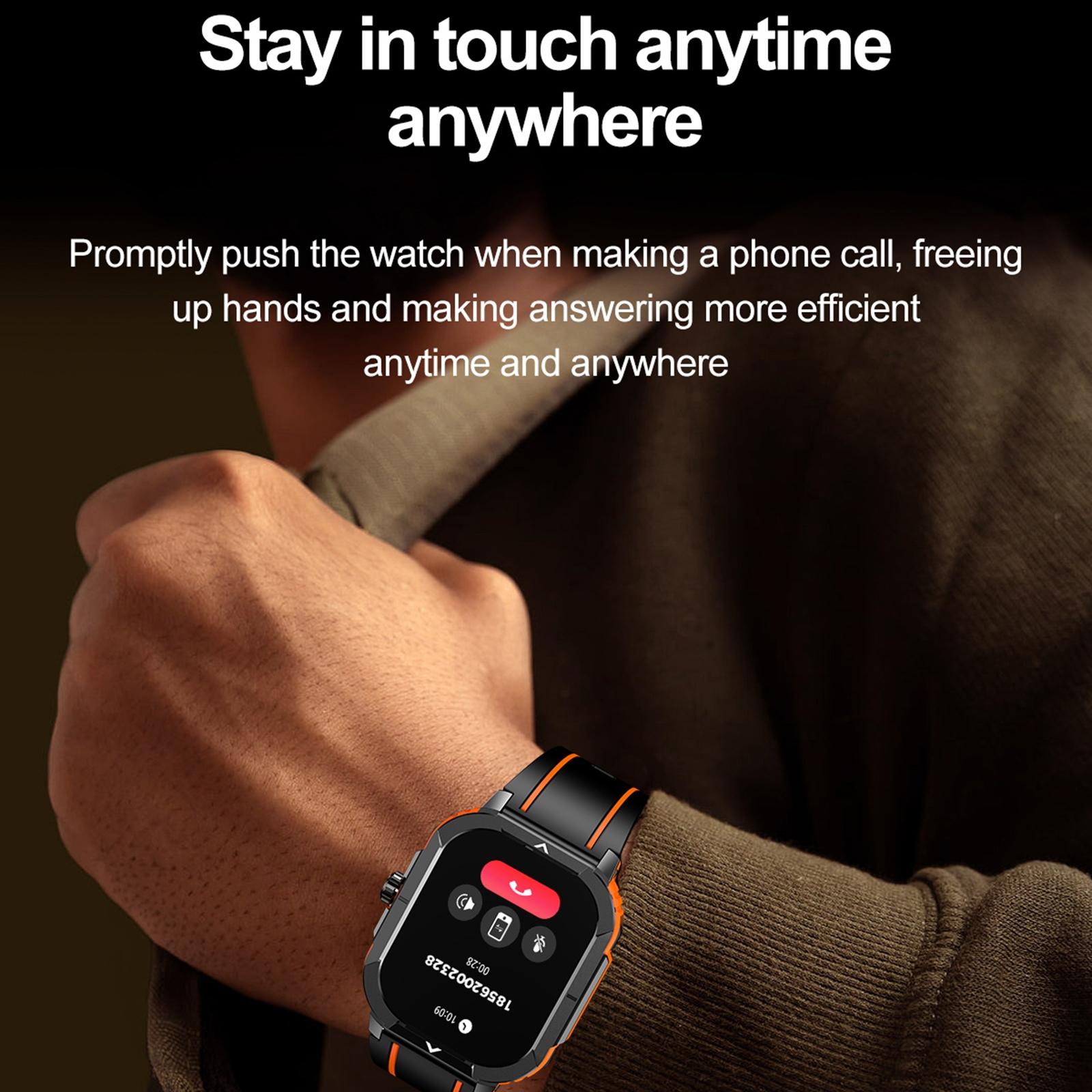 2.06 Inch Bt5.3 Ip68 Sport Smart Watch Bluetooth Call / Message / Health - Blue 13