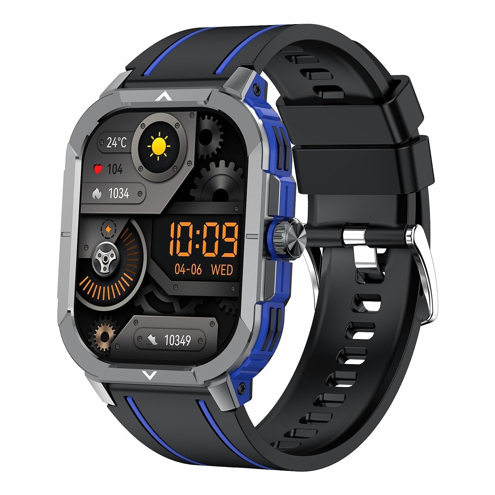 2.06 Inch Bt5.3 Ip68 Sport Smart Watch Bluetooth Call / Message / Health - Blue 15