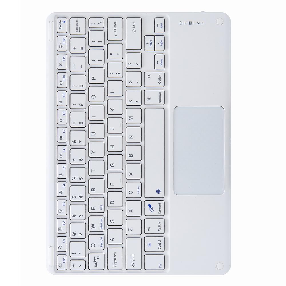 Bluetooth Keyboard Leather Case For Ipad 9.7 2018 / 2017 With Three-Fold Holder - Purple 10
