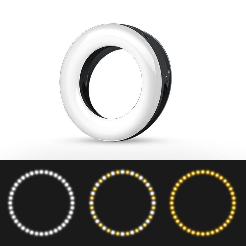 Selfie Ring Light for Mobile Phones - Beauty Enhancer - Black 6