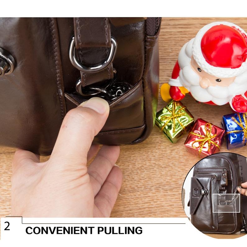 Large Capacity Waterproof Chest Bag With Phone Holder - Yellow Brown 6