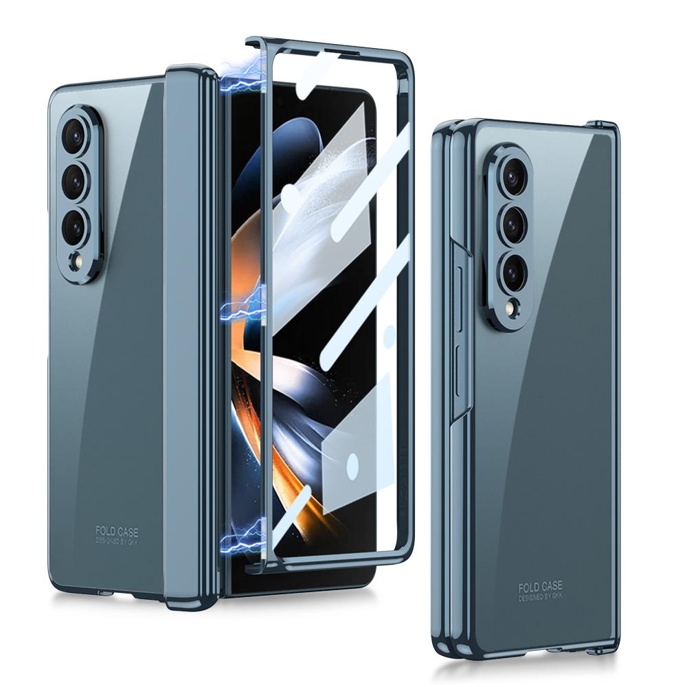 For Samsung Galaxy Z Fold4 5G Magnetic Hinged Case - Wine Red 7