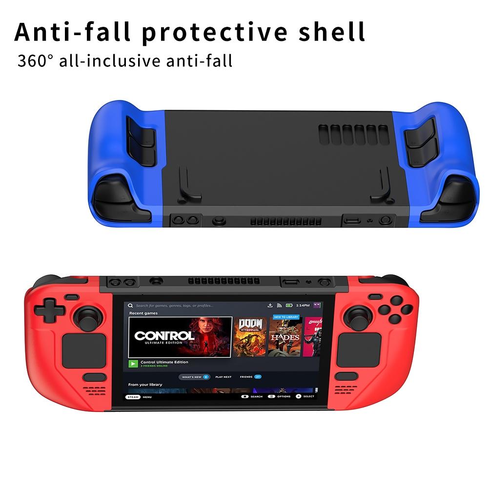 Anti-fall Game Console Case with Contrast Design - Blue 3