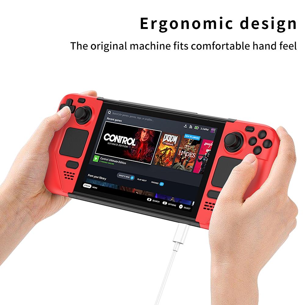 Anti-fall Game Console Case with Contrast Design - Blue 6
