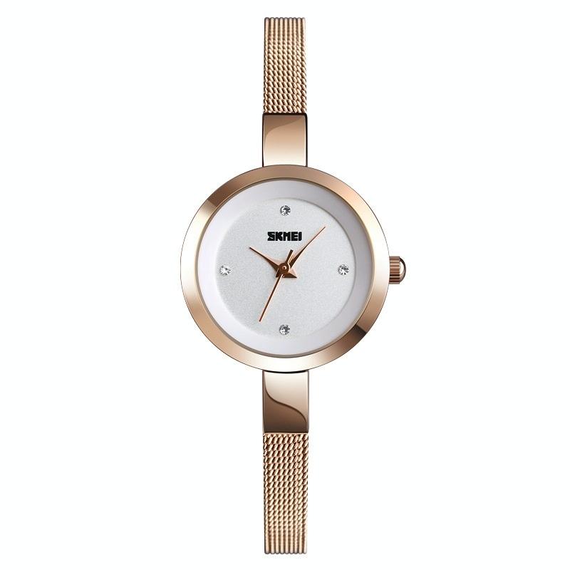 Lightweight Steel Band Women Quartz Watch - Business Casual - Silver