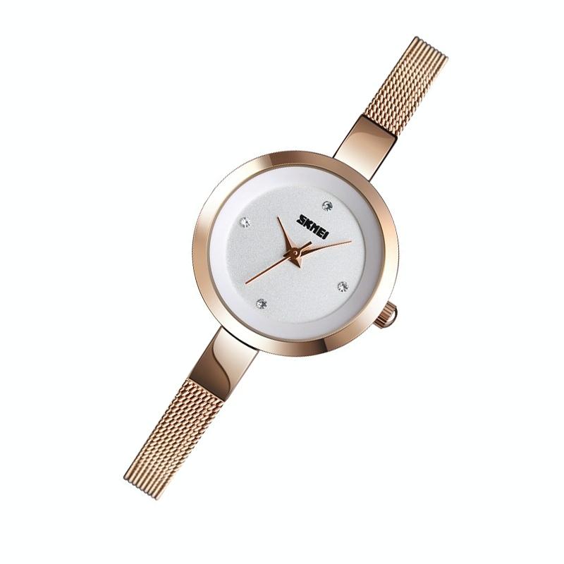Lightweight Steel Band Women Quartz Watch - Business Casual - Silver 3