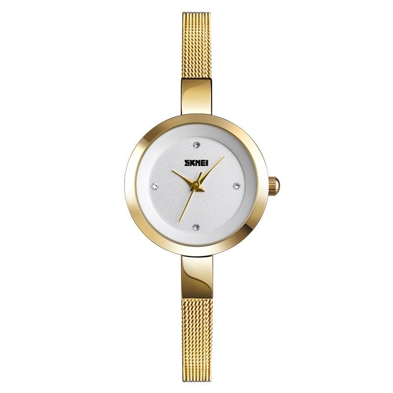 Lightweight Steel Band Women Quartz Watch - Business Casual - Silver 9