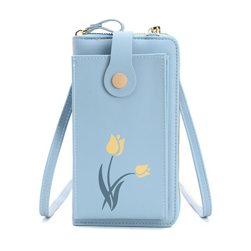 Floral Single Shoulder Cell Phone Bag For Women - Apricot 9