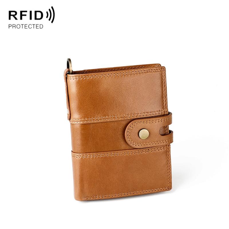 Premium Leather Multi-card Men Wallet - Secure & Stylish - Brown