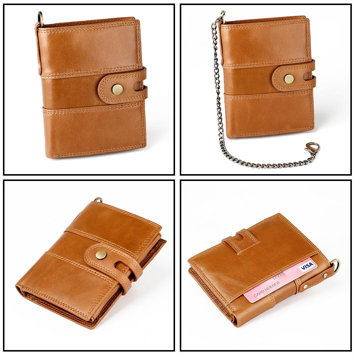 Premium Leather Multi-card Men Wallet - Secure & Stylish - Brown 4