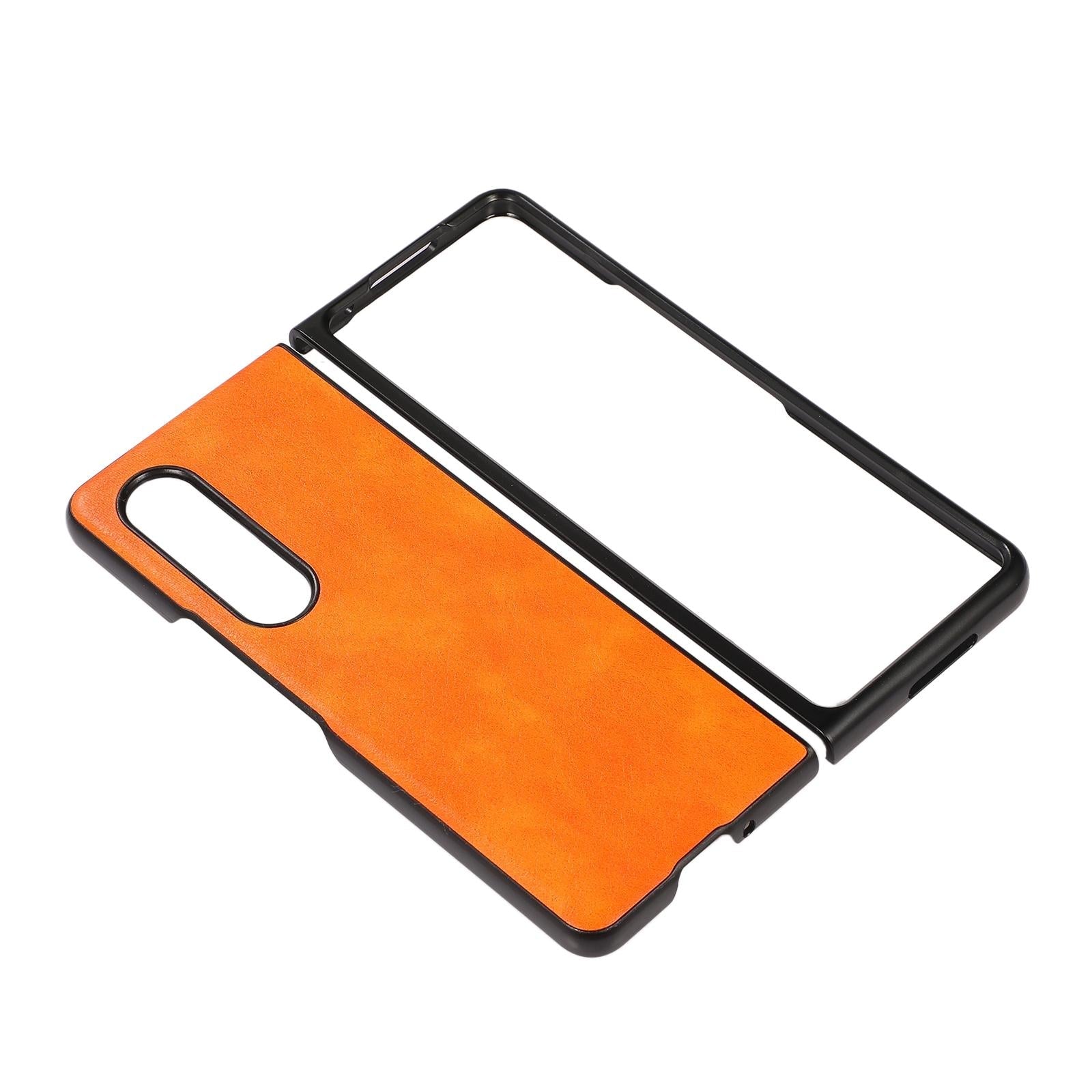 For Samsung Galaxy Z Fold4 5G Two Tone Litchi Pu Case - Slim & Stylish - Green 11