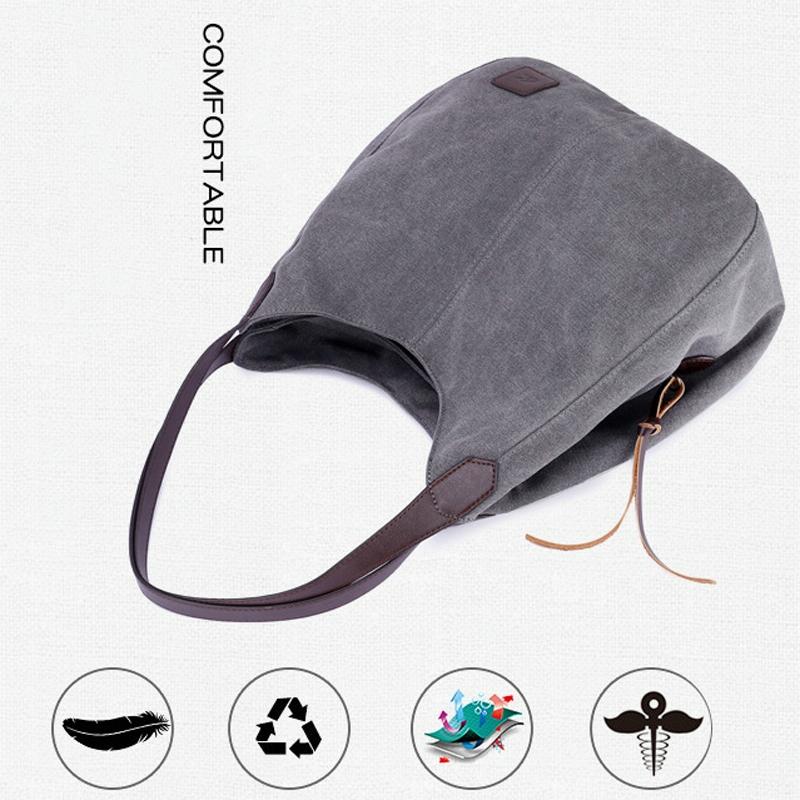 Retro Art Lady Shoulder Bag - Simple & Chic Beige - Purple Coffee 6