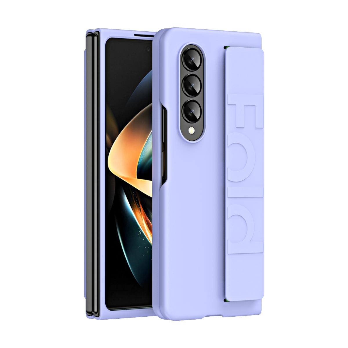 For Samsung Galaxy Z Fold4 5G Shockproof Wristband - Elastic - Purple