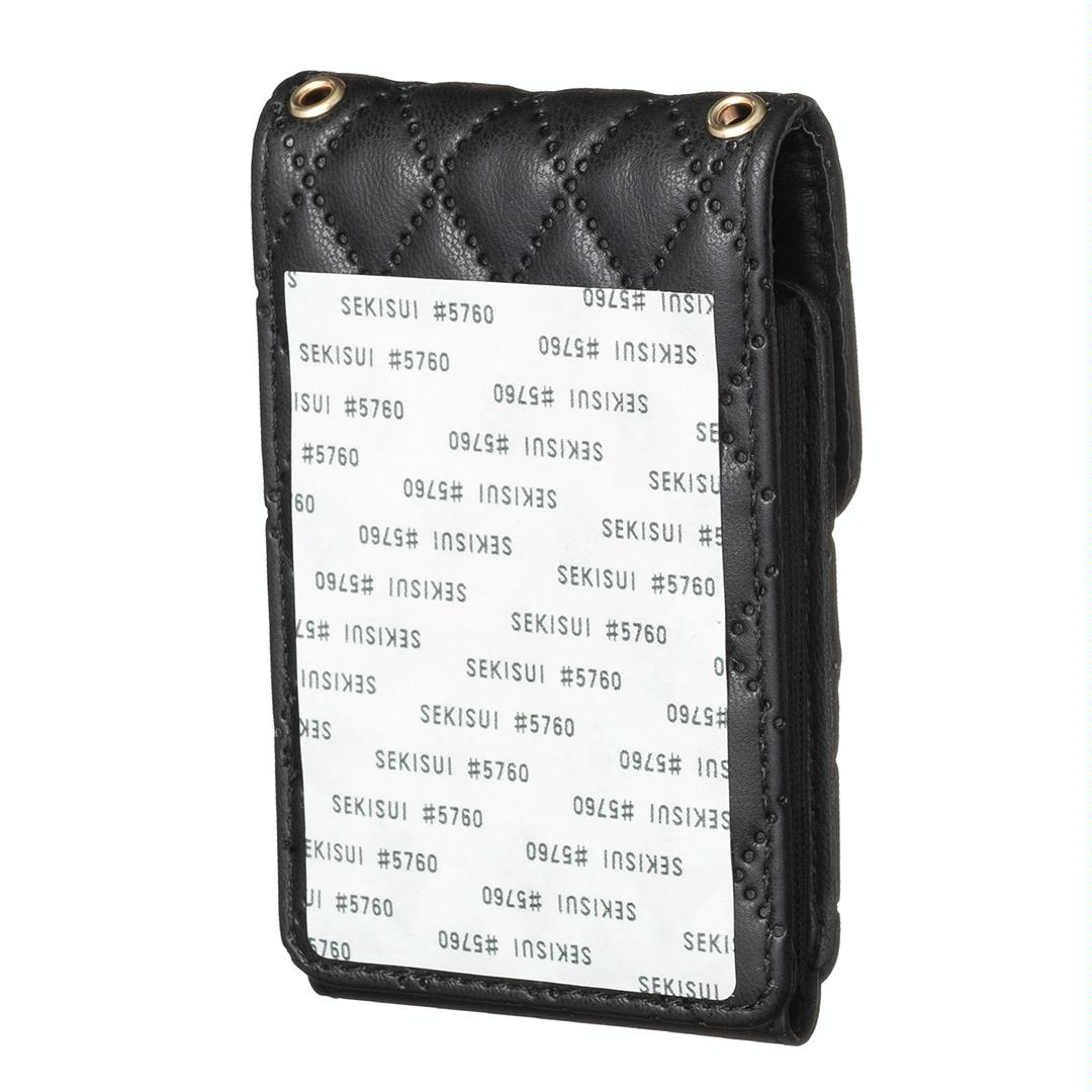 Vertical Card Bag With Metal Buckle For Mobile Phones - Black 15