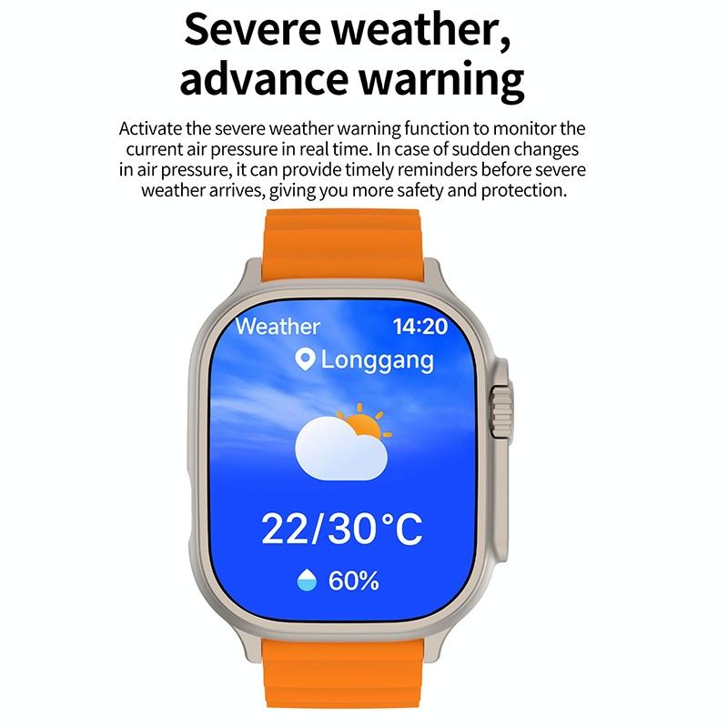 2.01 Inch Bluetooth Call Smart Watch Support Heart Rate / Blood Oxygen - Silver Grey 8