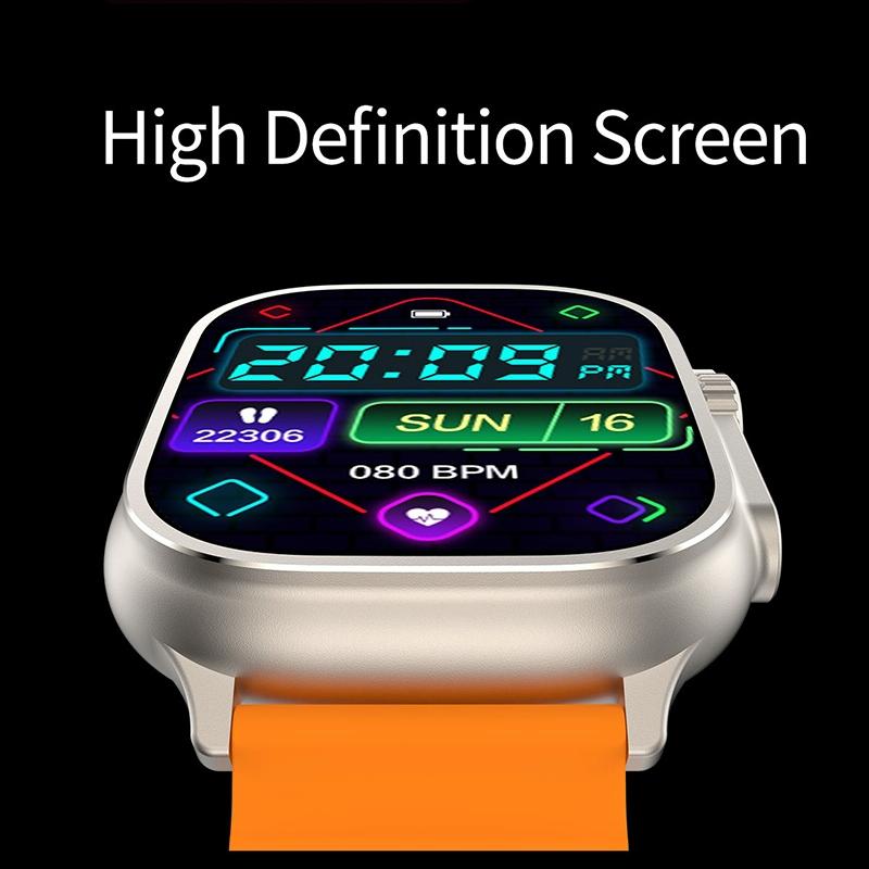 2.01 Inch Bluetooth Call Smart Watch Support Heart Rate / Blood Oxygen - Silver Grey 13