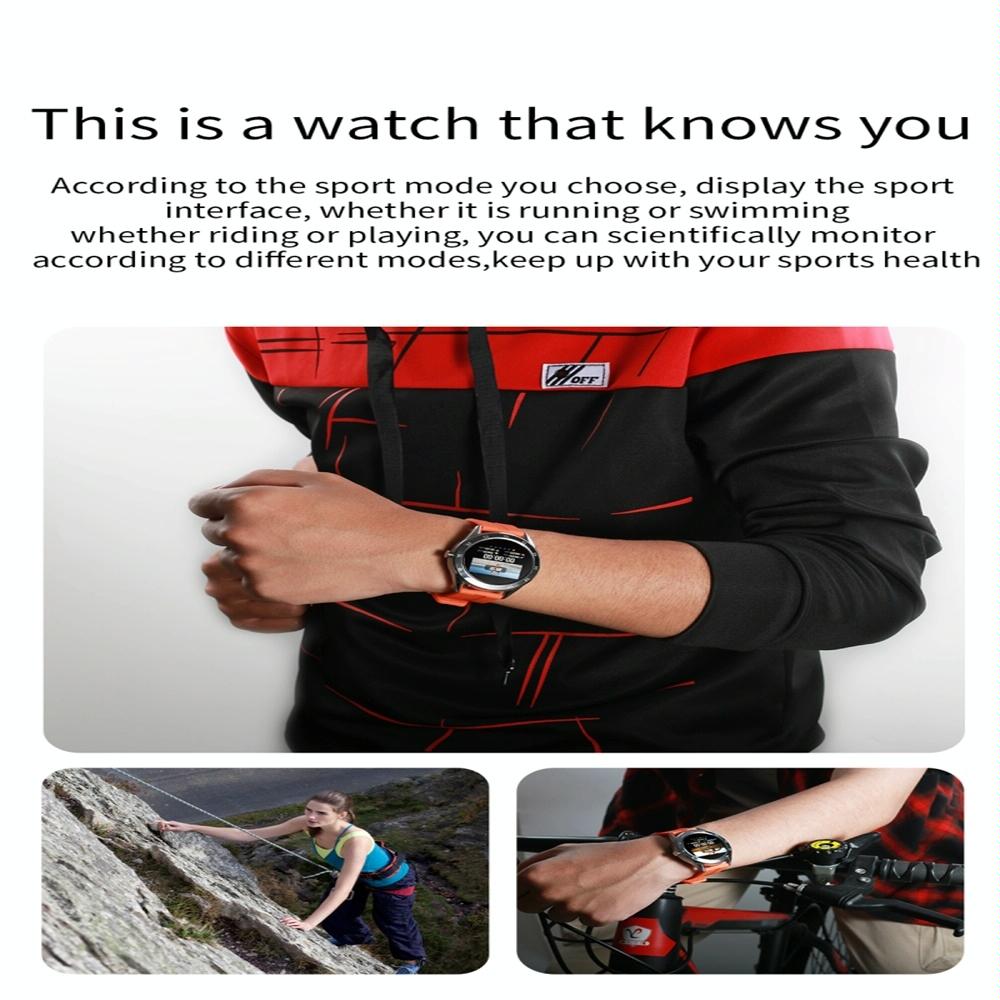 Waterproof Smart Watch With Heart Rate And Sleep Monitoring - Ip68 - Orange 11