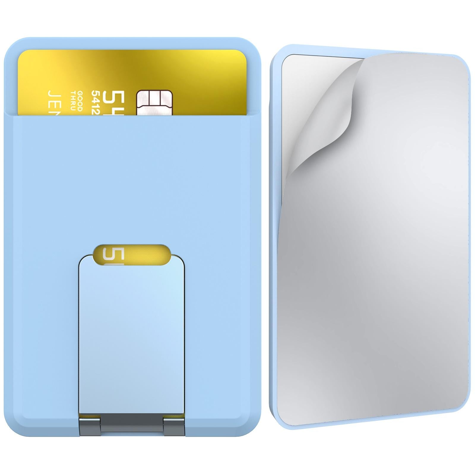 Universal Mobile Phone Card Holder Organizer Bag - Light Blue 3