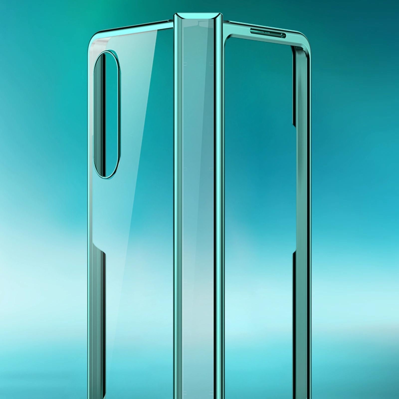 For Samsung Galaxy Z Fold4 5G Shockproof Pc Case - Full Coverage - Silver 3